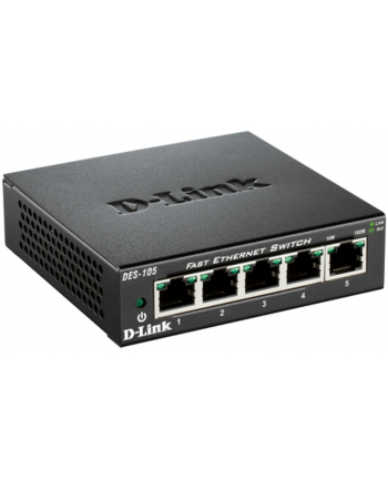 D-Link 5-port 10/100 Metal Housing Desktop Switch