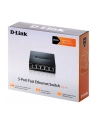 D-Link 5-port 10/100 Metal Housing Desktop Switch - nr 48