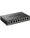D-Link 8-port 10/100 Metal Housing Desktop Switch - nr 64