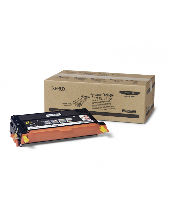 Toner Xerox Phaser 6180 6k yellow, 113R00725 główny