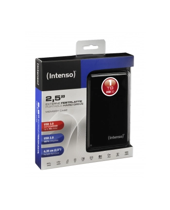 Intenso Dysk Zewnętrzny 1TB MemoryCase Czarny 2,5'' USB 3.0 nr 2