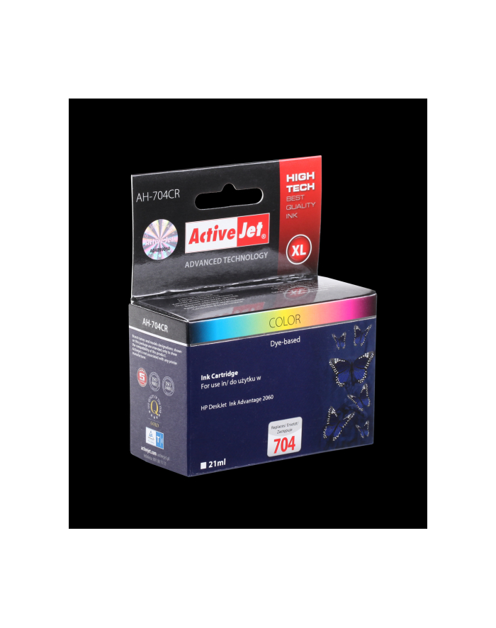 ActiveJet AH-704CR tusz kolorowy do drukarki HP (zamiennik HP 704 CN693AE) główny