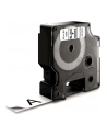 TAŚMA D1 - 19 mm x 5.5 m POLI   czarny / biały - nr 23