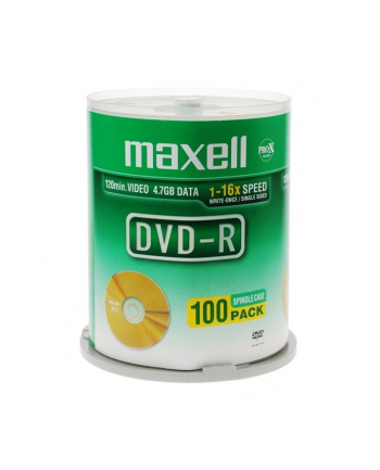 Płytki  MAXELL DVD-R 4,7 16x cake 100