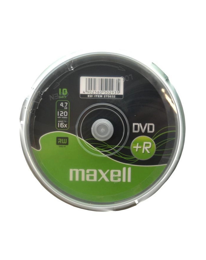 Płytki MAXELL DVD+R 4,7 16x cake 10 główny