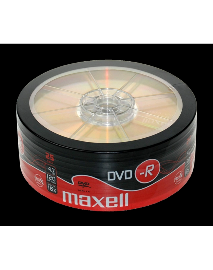 Płytki MAXELL DVD-R 4,7 16x szpindel 25 główny
