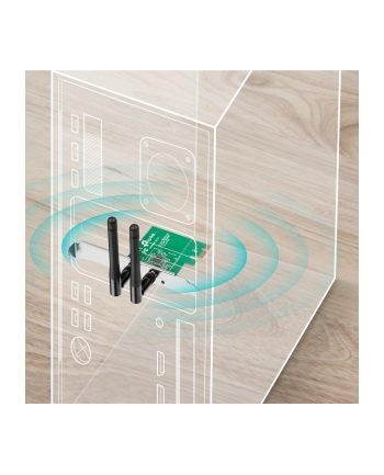 TP-Link WN881ND karta WiFi N300 (2.4GHz) PCI-E 2T2R RP-SMA