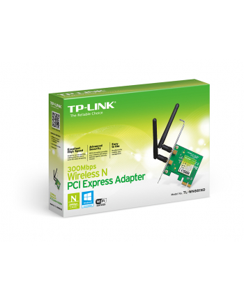TP-Link WN881ND karta WiFi N300 (2.4GHz) PCI-E 2T2R RP-SMA
