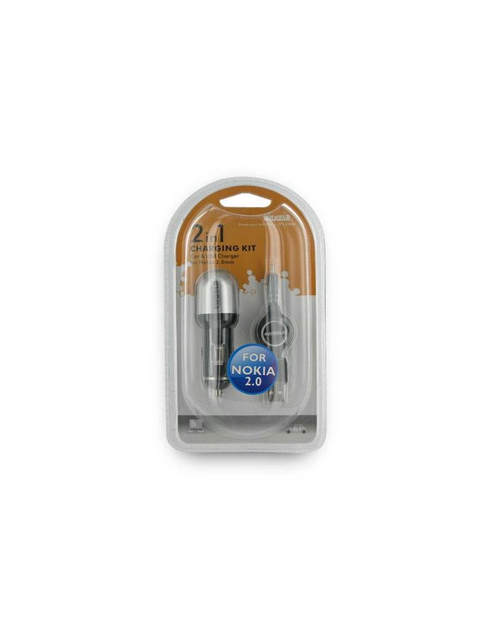4World zestaw ładujący GSM 2in1 Samsung, USB i samochód 12-24V główny