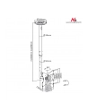 Uchwyt do TV sufitowy 10-30'''' 50 - 85 cm 30kg Maclean MC-504A B max vesa 200 czarny - nr 12
