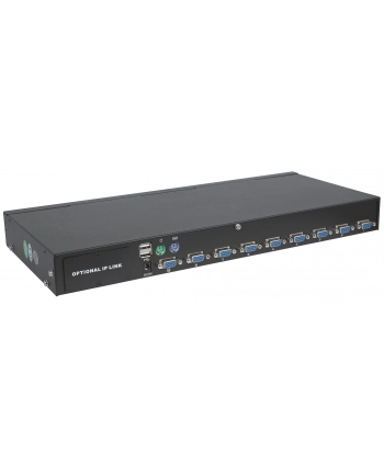 Intellinet KVM przełącznik 8 portów combo USB + PS/2 rack 19'' OSD