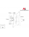 Uchwyt do Telewizora  lub  monitora 10-37'''' 30kg uniwersalny Maclean MC-501A S max vesa 200 srebrny - nr 4