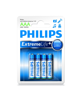 Bateria PHILIPS LR03E4B/10 EXTREME LIFE PLUS