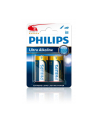 Bateria PHILIPS LR14E2B/10 EXTREME LIFE PLUS 2szt. ( 30% więcej mocy niż zwykłe baterie alkaliczne  dzięki czemu doskonale nadają się do zasilania aparatów  odtwarzaczy CD i wszystkich pozostałych energochłonnych urządzeń ) - nr 1