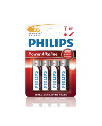 Bateria PHILIPS LR6P4B/10 AA POWER ALAKLINE ( Technologia alkaliczna idealna do urządzeń o dużym poborze energii )