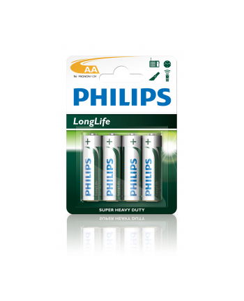 Bateria PHILIPS R6L4B/10 LONGLIFE ( idealna do zegarów  kalkulatorów  pilotów i radia )