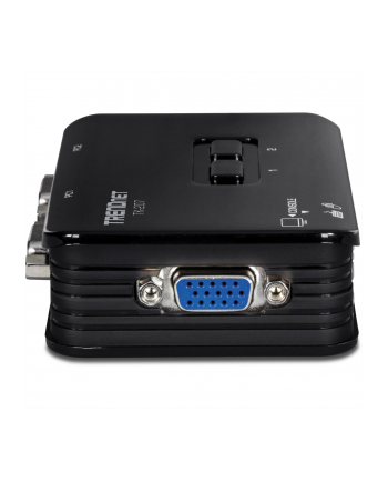 KVM Switch 2xK/V/M 2048x1536 USB 2xCables TK-207K