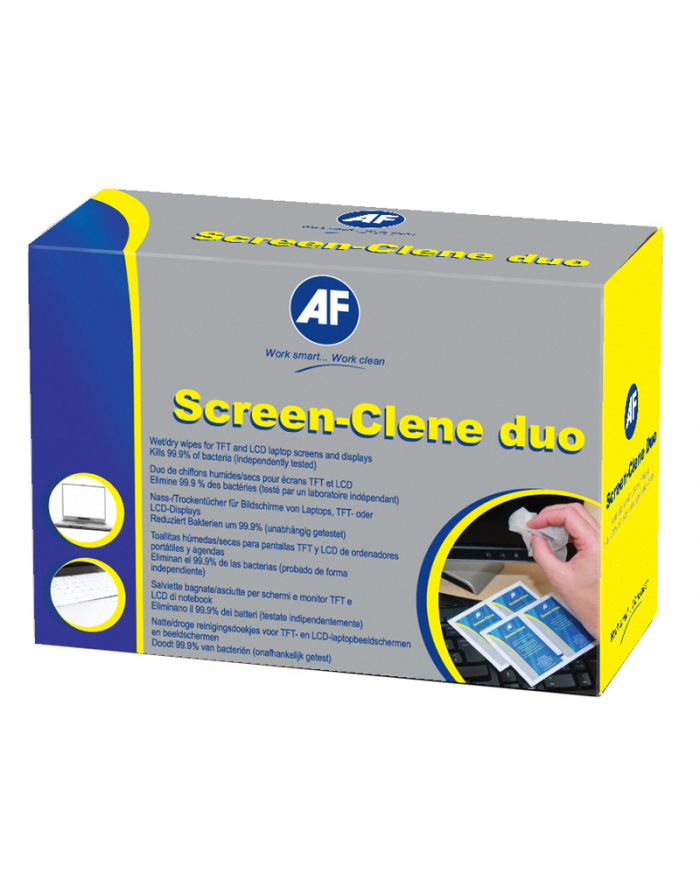 AF SCREEN CLENE DUO ściereczka nasaczona i sucha główny