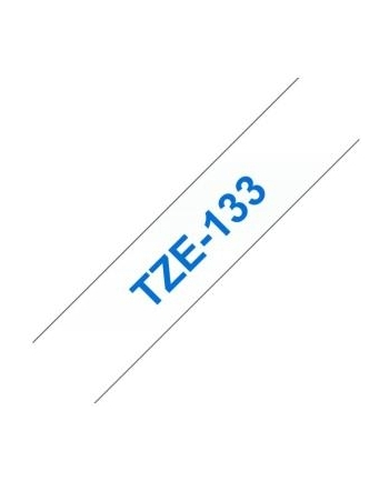 Taśma laminowana do P-touch, Brother TZE-133 12mm przezroczysta/niebieski nadruk
