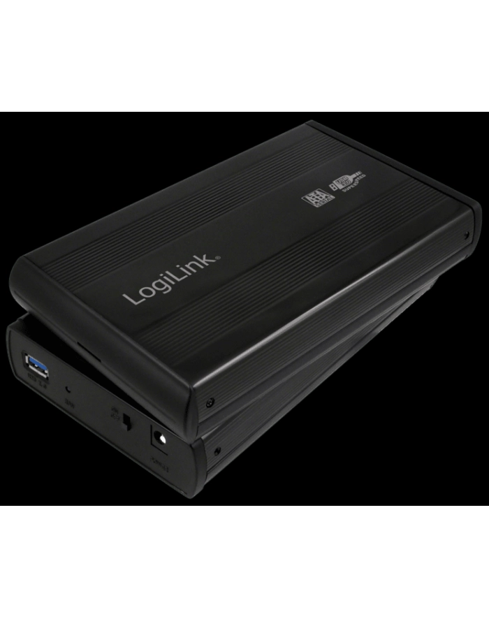 LOGILINK UA0107, 3.5 SATA  drive case, USB 3.0  black, ALU główny