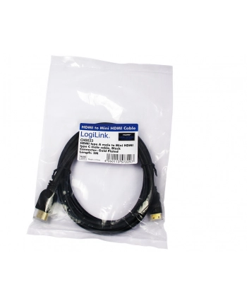 HDMI cable type A male - HDMI mini Typ C, 2m, bulk cable nr 2