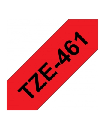 Taśma laminowana do P-touch, Brother TZE-461 36mm czerwona/czarny nadruk nr 1