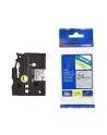 Taśma matowa do P-touch, Brother TZE-M951 24mm srebrna metaliczna/czarny nadruk - nr 12