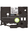 Taśma matowa do P-touch, Brother TZE-M951 24mm srebrna metaliczna/czarny nadruk - nr 23
