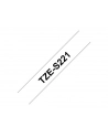 Taśma laminowana mocna do P-touch, Brother TZE-S221 9mm biała/czarny nadruk - nr 23