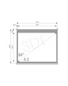 4World Ekrany projekcyjne ze statywem 170x127 (84'',4:3) biały mat - nr 7