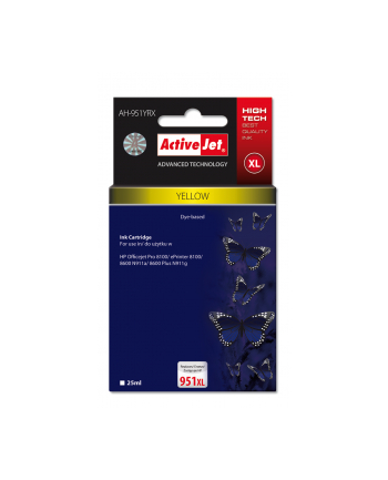 ActiveJet AH-951YRX tusz yellow do drukarki HP (zamiennik HP 951XL CN048AE)