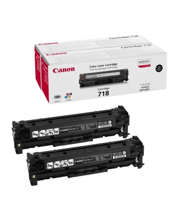Toner Canon czarny 718 BK VP (2PK)<br>[2662B005] nr 2