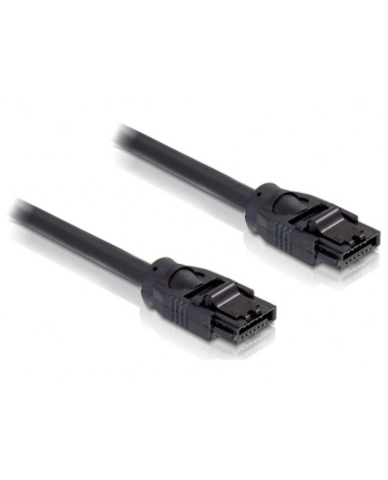 KABEL SATA DATA III (6GB/S) 30CM ZATRZ. MET. OKRĄGŁY DELOCK nr 2