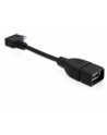 KABEL USB MICRO KĄTOWY 90”->USB AM(F) OTG 11CM DELOCK - nr 9