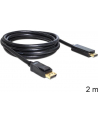KABEL DISPLAYPORT M->HDMI M 2M GOLD DELOCK - nr 28