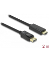 KABEL DISPLAYPORT M->HDMI M 2M GOLD DELOCK - nr 29