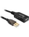 PRZEDŁUŻACZ USB AM-AF 2.0 15M AKTYWNY BLACK DELOCK - nr 20