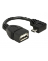 KABEL USB MICRO KĄTOWY 90”->USB AM(F) OTG 11CM DELOCK - nr 8