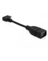 KABEL USB MICRO KĄTOWY 90”->USB AM(F) OTG 11CM DELOCK - nr 7