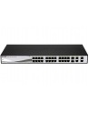 D-LINK DGS-1210-28, Gigabit Smart Switch with 24 10/100/1000Base-T ports and 4 Gigabit MiniGBIC (SFP) ports, 802.3x Flow Control, 802.3ad Link Aggregation, 802.1Q VLAN, 802.1p Priority Queues, Port mirroring, Jumbo Frame support, 802.1D STP, ACL, LLD - nr 14