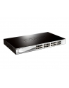 D-LINK DGS-1210-28, Gigabit Smart Switch with 24 10/100/1000Base-T ports and 4 Gigabit MiniGBIC (SFP) ports, 802.3x Flow Control, 802.3ad Link Aggregation, 802.1Q VLAN, 802.1p Priority Queues, Port mirroring, Jumbo Frame support, 802.1D STP, ACL, LLD - nr 22