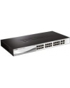 D-LINK DGS-1210-28, Gigabit Smart Switch with 24 10/100/1000Base-T ports and 4 Gigabit MiniGBIC (SFP) ports, 802.3x Flow Control, 802.3ad Link Aggregation, 802.1Q VLAN, 802.1p Priority Queues, Port mirroring, Jumbo Frame support, 802.1D STP, ACL, LLD - nr 35