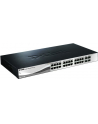 D-LINK DGS-1210-28, Gigabit Smart Switch with 24 10/100/1000Base-T ports and 4 Gigabit MiniGBIC (SFP) ports, 802.3x Flow Control, 802.3ad Link Aggregation, 802.1Q VLAN, 802.1p Priority Queues, Port mirroring, Jumbo Frame support, 802.1D STP, ACL, LLD - nr 49