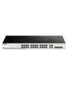 D-LINK DGS-1210-28, Gigabit Smart Switch with 24 10/100/1000Base-T ports and 4 Gigabit MiniGBIC (SFP) ports, 802.3x Flow Control, 802.3ad Link Aggregation, 802.1Q VLAN, 802.1p Priority Queues, Port mirroring, Jumbo Frame support, 802.1D STP, ACL, LLD - nr 57