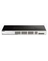 D-LINK DGS-1210-28, Gigabit Smart Switch with 24 10/100/1000Base-T ports and 4 Gigabit MiniGBIC (SFP) ports, 802.3x Flow Control, 802.3ad Link Aggregation, 802.1Q VLAN, 802.1p Priority Queues, Port mirroring, Jumbo Frame support, 802.1D STP, ACL, LLD - nr 59