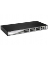 D-LINK DGS-1210-28, Gigabit Smart Switch with 24 10/100/1000Base-T ports and 4 Gigabit MiniGBIC (SFP) ports, 802.3x Flow Control, 802.3ad Link Aggregation, 802.1Q VLAN, 802.1p Priority Queues, Port mirroring, Jumbo Frame support, 802.1D STP, ACL, LLD - nr 15