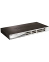 D-LINK DGS-1210-28, Gigabit Smart Switch with 24 10/100/1000Base-T ports and 4 Gigabit MiniGBIC (SFP) ports, 802.3x Flow Control, 802.3ad Link Aggregation, 802.1Q VLAN, 802.1p Priority Queues, Port mirroring, Jumbo Frame support, 802.1D STP, ACL, LLD - nr 34