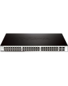 D-LINK DGS-1210-52, Gigabit Smart Switch with 48 10/100/1000Base-T ports and 4 Gigabit MiniGBIC (SFP) ports, 802.3x Flow Control, 802.3ad Link Aggregation, 802.1Q VLAN, 802.1p Priority Queues, Port mirroring, Jumbo Frame support, 802.1D STP, ACL, LLD - nr 42