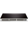 D-LINK DGS-1210-52, Gigabit Smart Switch with 48 10/100/1000Base-T ports and 4 Gigabit MiniGBIC (SFP) ports, 802.3x Flow Control, 802.3ad Link Aggregation, 802.1Q VLAN, 802.1p Priority Queues, Port mirroring, Jumbo Frame support, 802.1D STP, ACL, LLD - nr 52