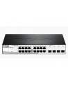 D-LINK DGS-1210-20, Gigabit Smart Switch with 16 10/100/1000Base-T ports and 4 Gigabit MiniGBIC (SFP) ports, 802.3x Flow Control, 802.3ad Link Aggregation, 802.1Q VLAN, 802.1p Priority Queues, Port mirroring,, Jumbo Frame support, 802.1D STP, ACL, LL - nr 28